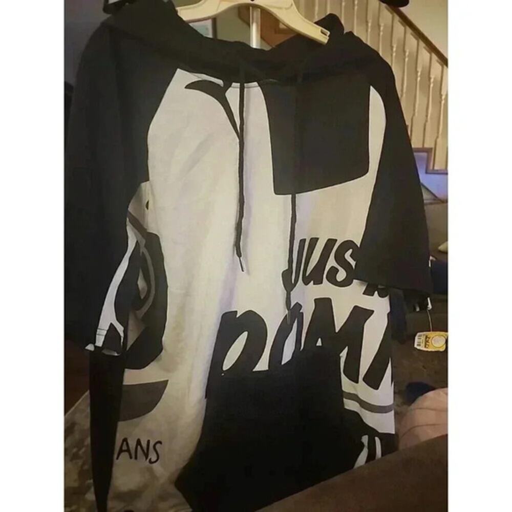 Mens‎ Decibel Hoodie Sz 3XL White & Black CR6 NWT Excellent Hip Hop Rap Nice